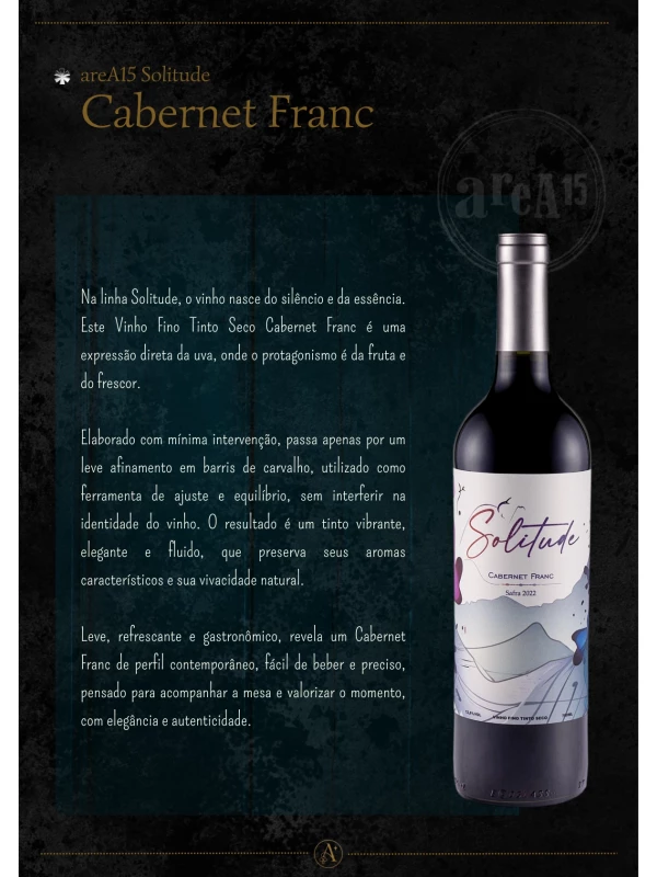 Solitude CABERNET FRANC safra 2023