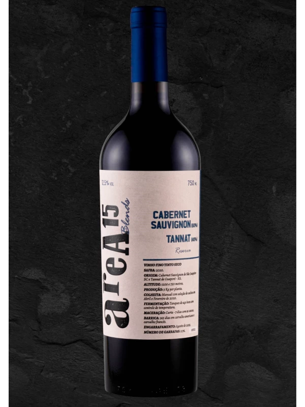 areA15 Blends CABERNET SAUVIGNON/TANNAT safra 2020 - 1⁰ coleção 