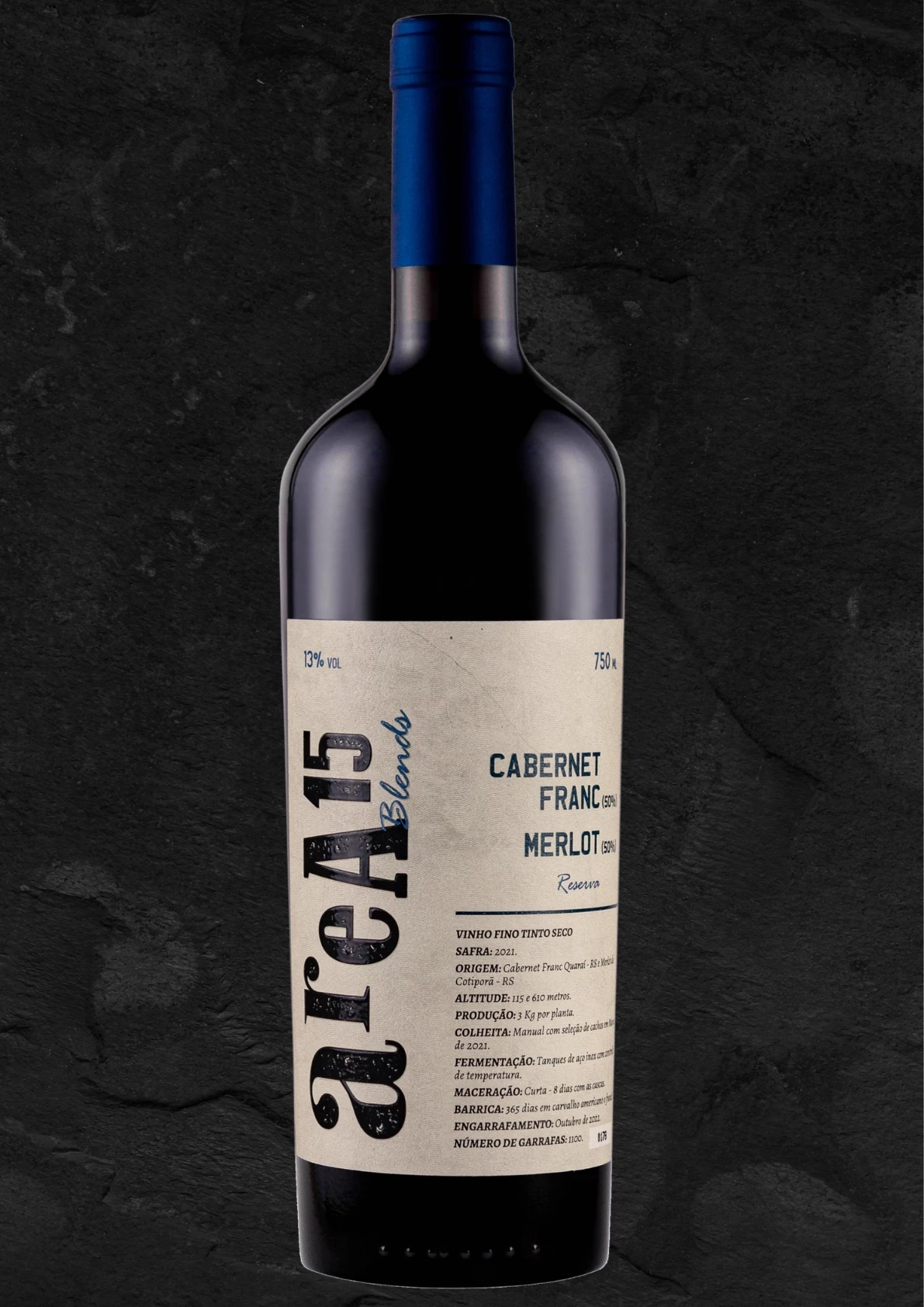 areA15 Blends  CABERNET FRANC/MERLOT safra 2021 - 2⁰ coleção 