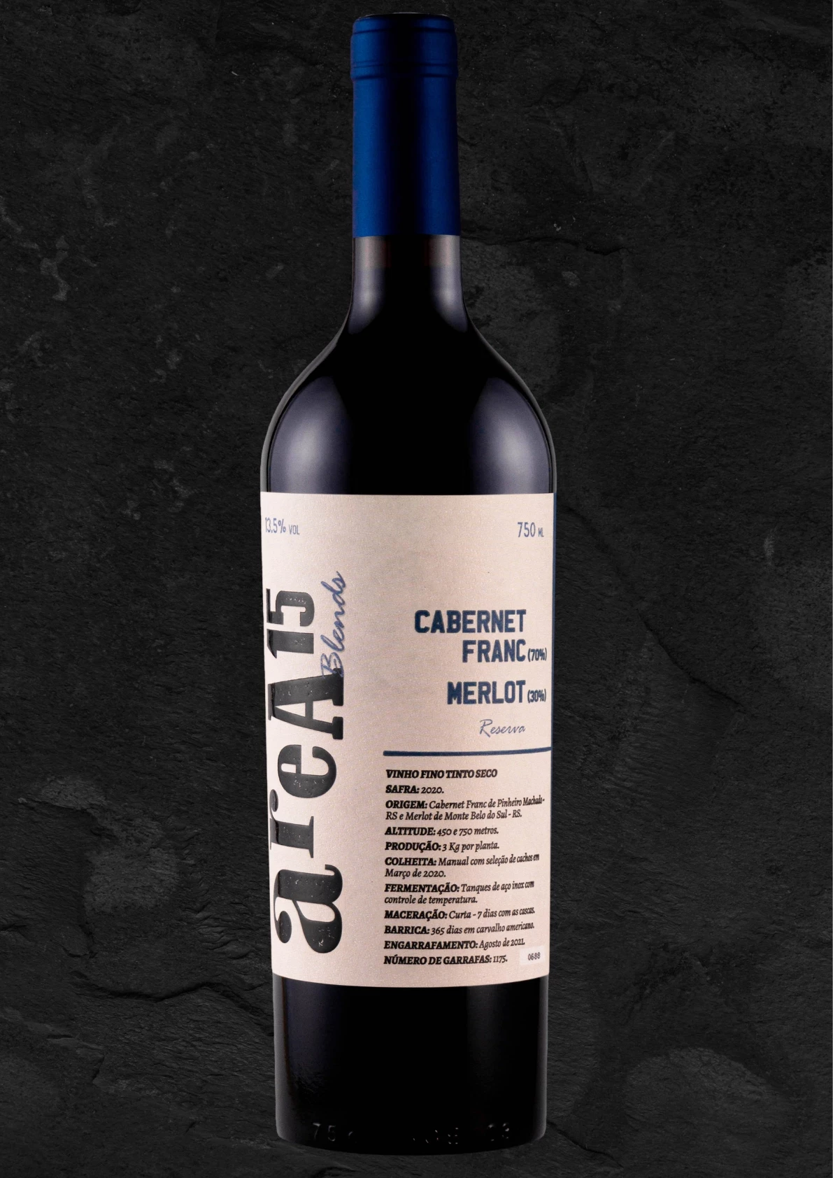 areA15 Blends CABERNET FRANC/MERLOT safra 2020 - 1⁰ coleção 